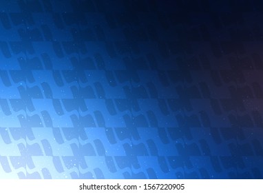 Dark BLUE vector pattern with sharp lines. Lines on blurred abstract background with gradient. Smart design for your business advert.