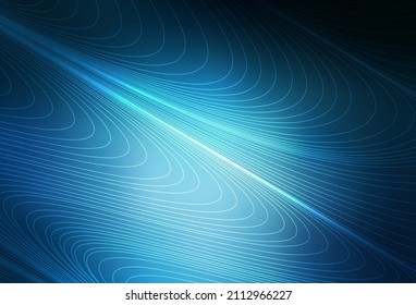 Dark BLUE vector pattern with sharp lines. Colorful shining illustration with lines on abstract template. Pattern for ad, booklets, leaflets.