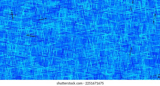 Dark BLUE vector pattern with sharp lines. Colorful shining illustration with lines on abstract template. Pattern for ads, posters, banners.