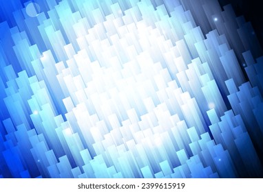 Dark BLUE vector pattern with sharp lines. Modern geometrical abstract illustration with Lines. Best design for your ad, poster, banner.