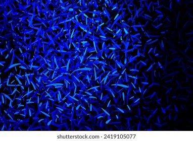 Dark BLUE vector pattern with sharp lines. Blurred decorative design in simple style with lines. Best design for your ad, poster, banner.