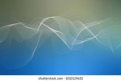 Dark BLUE vector pattern with spheres. Abstract illustration with colored bubbles in nature style. The pattern can be used for beautiful websites.