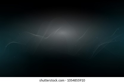 Dark BLUE vector pattern with spheres. Abstract illustration with colored bubbles in nature style. New design for ad, poster, banner of your website.