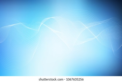 Dark BLUE vector pattern with spheres. Blurred decorative design in abstract style with bubbles. The pattern can be used for beautiful websites.