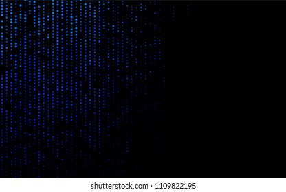 Dark BLUE vector  pattern with spheres. Glitter abstract illustration with blurred drops of rain. Beautiful design for your business natural advert.