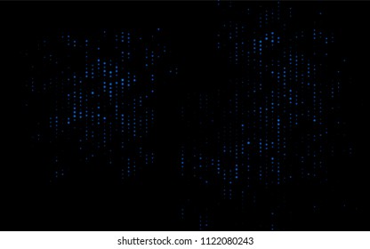 Dark BLUE vector  pattern with spheres. Modern abstract illustration with colorful water drops. New design for ad, poster, banner of your website.