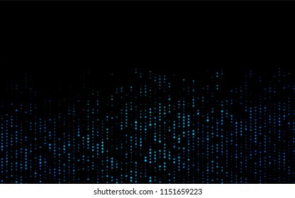 Dark BLUE vector  pattern with spheres. Modern abstract illustration with colorful water drops. The pattern can be used for beautiful websites.