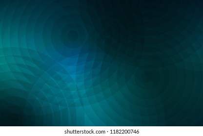 Dark BLUE vector pattern with spheres. Blurred decorative design in abstract style with bubbles. New design for ad, poster, banner of your website.