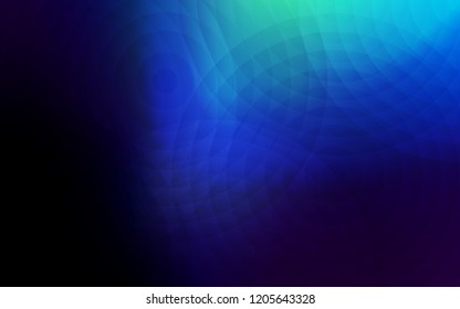 Dark BLUE vector pattern with spheres. Modern abstract illustration with colorful water drops. New design for ad, poster, banner of your website.