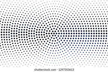 DARK BLUE vector  pattern with spheres. Blurred bubbles on abstract background with colorful gradient. Pattern for futuristic ad, booklets.