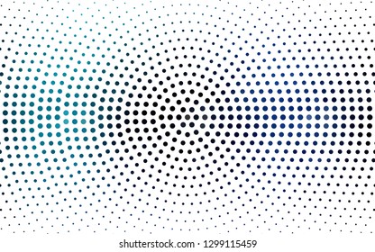 DARK BLUE vector  pattern with spheres. Modern abstract illustration with colorful water drops. Pattern for futuristic ad, booklets.