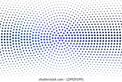 DARK BLUE vector  pattern with spheres. Blurred bubbles on abstract background with colorful gradient. Pattern for beautiful websites.