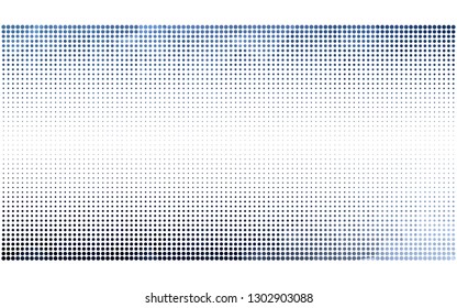 DARK BLUE vector  pattern with spheres. Illustration with set of shining colorful abstract circles. Pattern for ads, leaflets.
