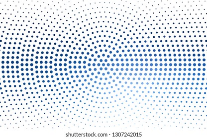 DARK BLUE vector  pattern with spheres. Modern abstract illustration with colorful water drops. New template for your brand book.