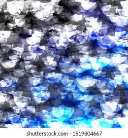 Dark BLUE vector pattern with spheres. Glitter abstract illustration with colorful drops. Pattern for websites.