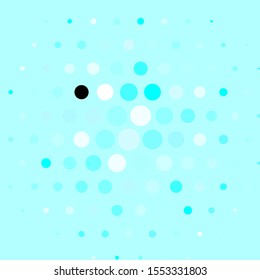 Dark BLUE vector pattern with spheres. Modern abstract illustration with colorful circle shapes. Design for your commercials.