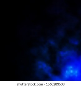 Dark BLUE vector pattern with spheres. Colorful illustration with gradient dots in nature style. Pattern for booklets, leaflets.