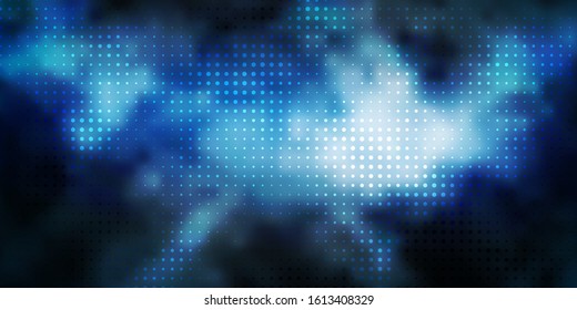 Dark BLUE vector pattern with spheres. Modern abstract illustration with colorful circle shapes. Design for posters, banners.