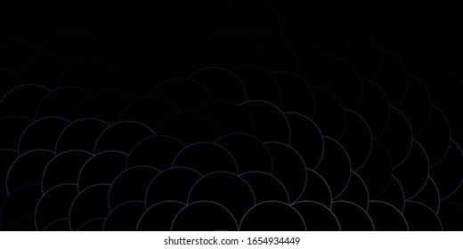 Dark BLUE vector pattern with spheres. Colorful illustration with gradient dots in nature style. Pattern for wallpapers, curtains.