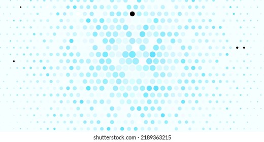 Dark BLUE vector pattern with spheres. Modern abstract illustration with colorful circle shapes. New template for a brand book.