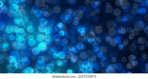 Dark BLUE vector pattern with spheres. Abstract illustration with colorful spots in nature style. Pattern for booklets, leaflets.