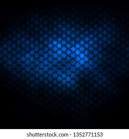 Dark BLUE vector pattern in square style. Abstract gradient illustration with rectangles. Pattern for websites, landing pages.