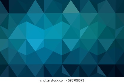 DARK BLUE vector Pattern.  triangular template. Geometric sample. Repeating routine with triangle shapes. New texture for your design. Pattern can be used for background.