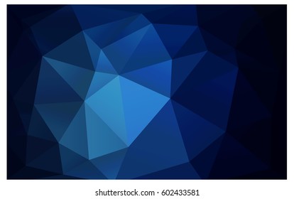 DARK BLUE vector Pattern.  triangular template. Geometric sample. Repeating routine with triangle shapes. New texture for your design. Pattern can be used for background.