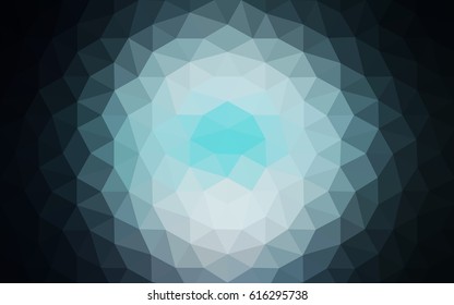 DARK BLUE vector Pattern.  triangular template. Geometric sample. Repeating routine with triangle shapes. New texture for your design. Pattern can be used for background.