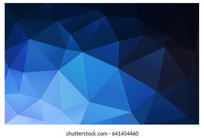 DARK BLUE vector Pattern.  triangular template. Geometric sample. Repeating routine with triangle shapes. New texture for your design. Pattern can be used for background.