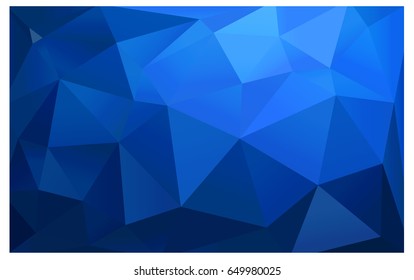 DARK BLUE vector Pattern.  triangular template. Geometric sample. Repeating routine with triangle shapes. New texture for your design. Pattern can be used for background.