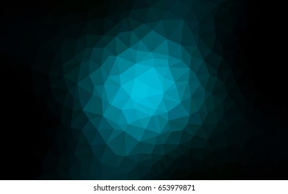 DARK BLUE vector Pattern.  triangular template. Geometric sample. Repeating routine with triangle shapes. New texture for your design. Pattern can be used for background.