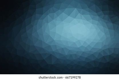 DARK BLUE vector Pattern.  triangular template. Geometric sample. Repeating routine with triangle shapes. New texture for your design. Pattern can be used for background.