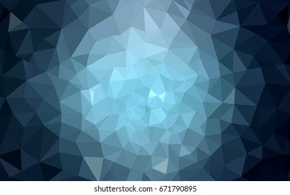DARK BLUE vector Pattern.  triangular template. Geometric sample. Repeating routine with triangle shapes. New texture for your design. Pattern can be used for background.