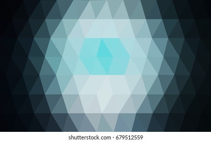 DARK BLUE vector Pattern.  triangular template. Geometric sample. Repeating routine with triangle shapes. New texture for your design. Pattern can be used for background.