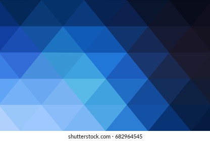 DARK BLUE vector Pattern.  triangular template. Geometric sample. Repeating routine with triangle shapes. New texture for your design. Pattern can be used for background.