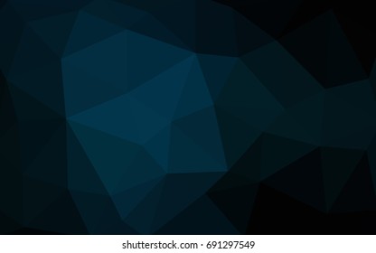 DARK BLUE vector Pattern.  triangular template. Geometric sample. Repeating routine with triangle shapes. New texture for your design. Pattern can be used for background.