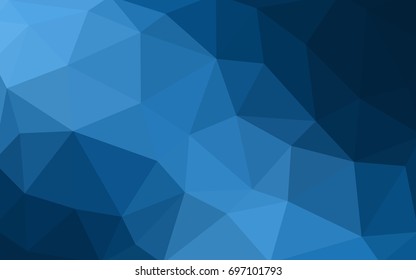 DARK BLUE vector Pattern.  triangular template. Geometric sample. Repeating routine with triangle shapes. New texture for your design. Pattern can be used for background.