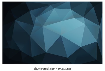 DARK BLUE vector Pattern.  triangular template. Geometric sample. Repeating routine with triangle shapes. New texture for your design. Pattern can be used for background.