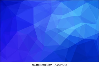 DARK BLUE vector Pattern.  triangular template. Geometric sample. Repeating routine with triangle shapes. New texture for your design. Pattern can be used for background.
