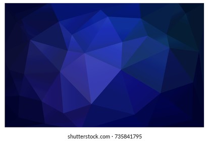 DARK BLUE vector Pattern.  triangular template. Geometric sample. Repeating routine with triangle shapes. New texture for your design. Pattern can be used for background.