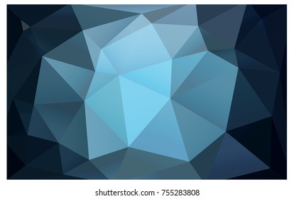 DARK BLUE vector Pattern.  triangular template. Geometric sample. Repeating routine with triangle shapes. New texture for your design. Pattern can be used for background.