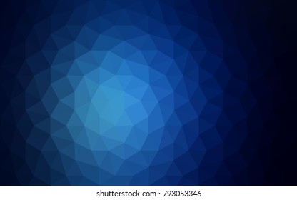 DARK BLUE vector Pattern.  triangular template. Geometric sample. Repeating routine with triangle shapes. New texture for your design. Pattern can be used for background.