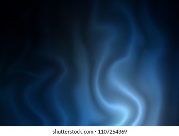 Dark BLUE vector pattern with wave. Glitter abstract illustration with wry lines. A new texture for your  ad, booklets, leaflets.