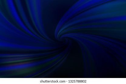 Dark BLUE vector pattern with wry lines. Colorful abstract illustration with gradient lines. Template for cell phone screens.