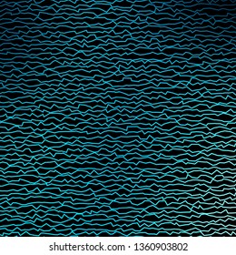 Dark BLUE vector pattern with wry lines. Abstract illustration with gradient bows. Pattern for websites, landing pages.