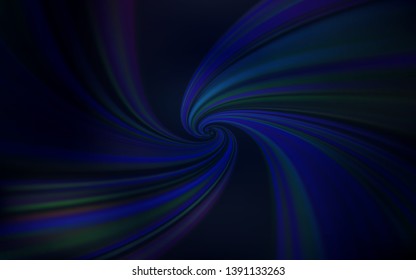 Dark BLUE vector pattern with wry lines. Glitter abstract illustration with wry lines. Abstract style for your business design.