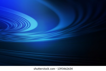 Dark BLUE vector pattern with wry lines. A circumflex abstract illustration with gradient. A completely new template for your design.