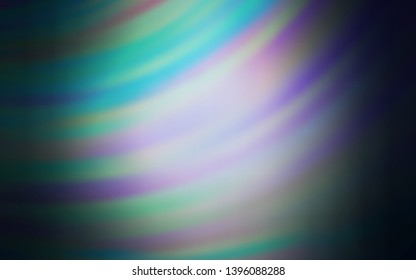Dark BLUE vector pattern with wry lines. Colorful illustration in abstract style with gradient. Abstract design for your web site.