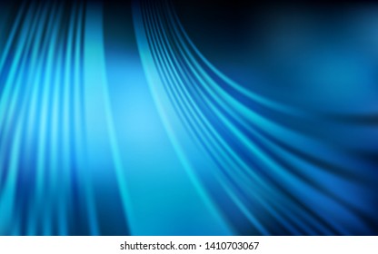 Dark BLUE vector pattern with wry lines. Colorful abstract illustration with gradient lines. Abstract design for your web site.